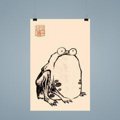 Japanese Frog by Ito Jakuchu poster 9