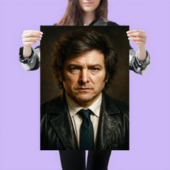 Javier Milei portrait poster 3