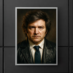 Javier Milei portrait poster 5