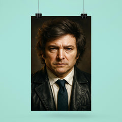 Javier Milei portrait poster 6