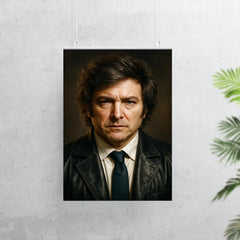 Javier Milei portrait poster 7