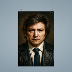 Javier Milei portrait poster 9