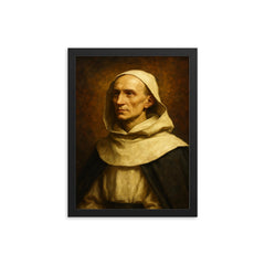 Jean Baptiste Henri Lacordaire framed print on a plain backdrop in size 12"x16".