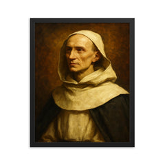 Jean Baptiste Henri Lacordaire framed print on a plain backdrop in size 16"x20".