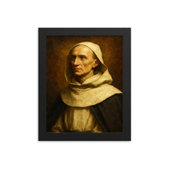 Jean Baptiste Henri Lacordaire framed print on a plain backdrop in size 8"x10".