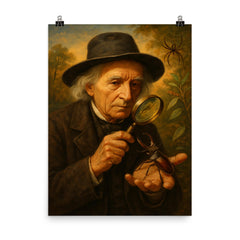 Jean Henri Fabre poster on a plain backdrop in size 8"x10".