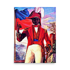 Jean-Jacques Dessalines poster on a plain backdrop in size 18"x24".