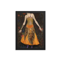 Jeanne Cartier by Francis Luis Mora, 1916 framed print on a plain backdrop in size 12"x16".