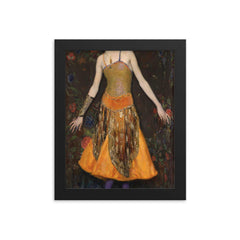 Jeanne Cartier by Francis Luis Mora, 1916 framed print on a plain backdrop in size 8"x10".