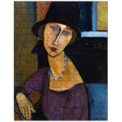 Jeanne Hebuterne with Hat and Necklace by Amedeo Modigliani jigsaw puzzle