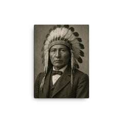 Jerry C Elliott High Eagle canvas print on a plain backdrop in size 12"x16".
