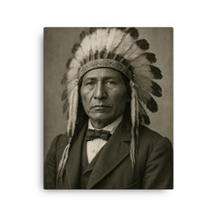 Jerry C Elliott High Eagle canvas print on a plain backdrop in size 16"x20".