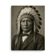 Jerry C Elliott High Eagle canvas print on a plain backdrop in size 18"x24".