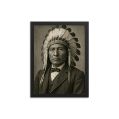 Jerry C Elliott High Eagle framed print on a plain backdrop in size 12"x16".