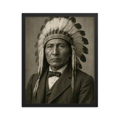 Jerry C Elliott High Eagle framed print on a plain backdrop in size 16"x20".