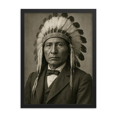 Jerry C Elliott High Eagle framed print on a plain backdrop in size 18"x24".