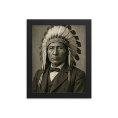 Jerry C Elliott High Eagle framed print on a plain backdrop in size 8"x10".
