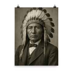 Jerry C Elliott High Eagle poster on a plain backdrop in size 8"x10".