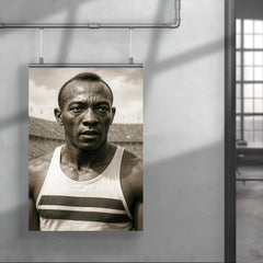 Jesse Owens portrait poster 4