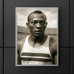 Jesse Owens portrait poster 5