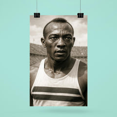 Jesse Owens portrait poster 6