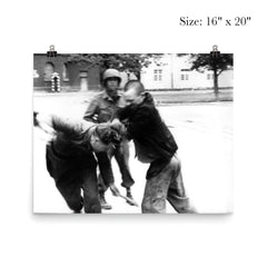 Jewish Prisoner Attacking German Guard, 1945 poster 2
