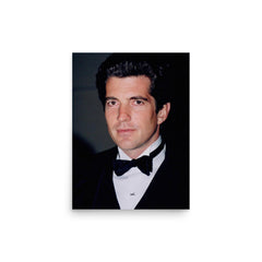 JFK John F Kennedy poster on a plain backdrop in size 12"x16".