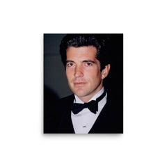 JFK John F Kennedy poster on a plain backdrop in size 8"x10".