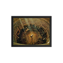 JFK's Funeral at the Capitol, November 1963 framed print on a plain backdrop in size 12"x16".