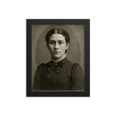 Jill Jim framed print on a plain backdrop in size 8"x10".