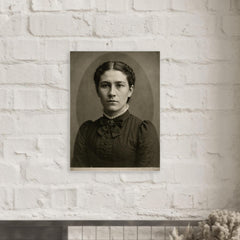 Jill Jim metal print mockup