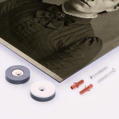 Jill Jim metal print mockup