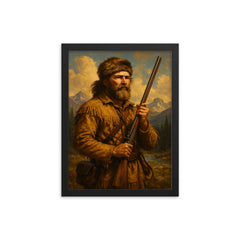 Jim Bridger framed print on a plain backdrop in size 12"x16".