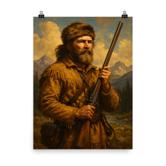 Jim Bridger poster on a plain backdrop in size 8"x10".