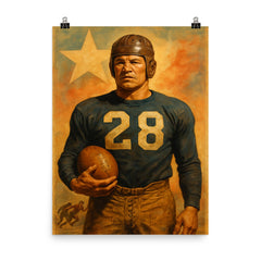 Jim Thorpe poster on a plain backdrop in size 8"x10".