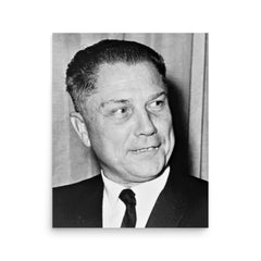 Jimmy Hoffa poster on a plain backdrop in size 16"x20".