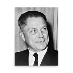 Jimmy Hoffa poster on a plain backdrop in size 18"x24".