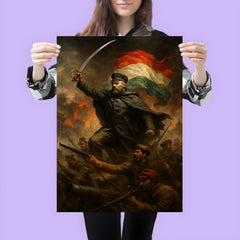 Józef Bem at the Hungarian barricades poster 3