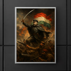 Józef Bem at the Hungarian barricades poster 5