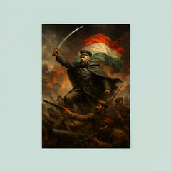 Józef Bem at the Hungarian barricades poster 8
