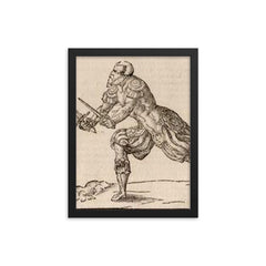 Joachim Meyer framed print on a plain backdrop in size 12"x16".