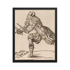 Joachim Meyer framed print on a plain backdrop in size 16"x20".