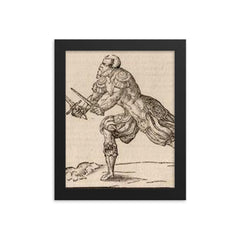 Joachim Meyer framed print on a plain backdrop in size 8"x10".