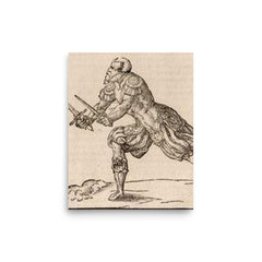 Joachim Meyer poster on a plain backdrop in size 8"x10".