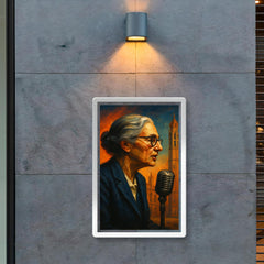 Joan Robinson in Cambridge debate profile poster 2