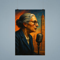 Joan Robinson in Cambridge debate profile poster 9