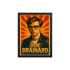 Joe Brainard framed print on a plain backdrop in size 12"x16".