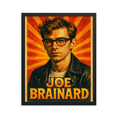 Joe Brainard framed print on a plain backdrop in size 16"x20".
