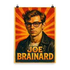 Joe Brainard poster on a plain backdrop in size 8"x10".