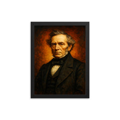 Johan Rudolph Thorbecke framed print on a plain backdrop in size 12"x16".